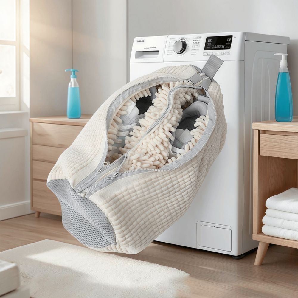 Sneaker Care Laundry - Laundry Shoe Wash Bag Cylindrical Mesh