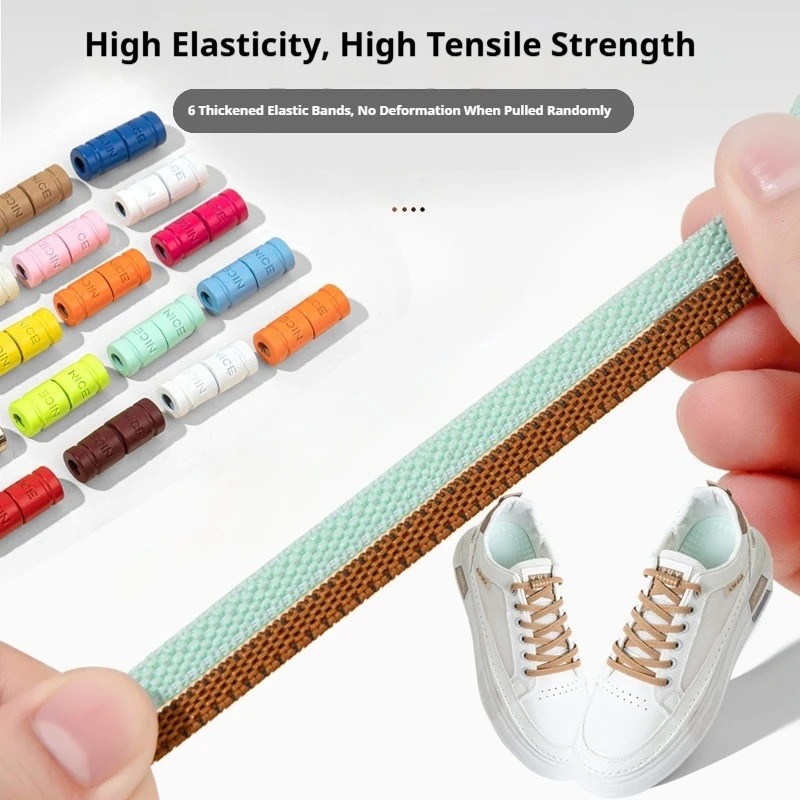 Sneaker Care Accessories - 3pair/5pair Capsule Lock Shoelaces Combination Set