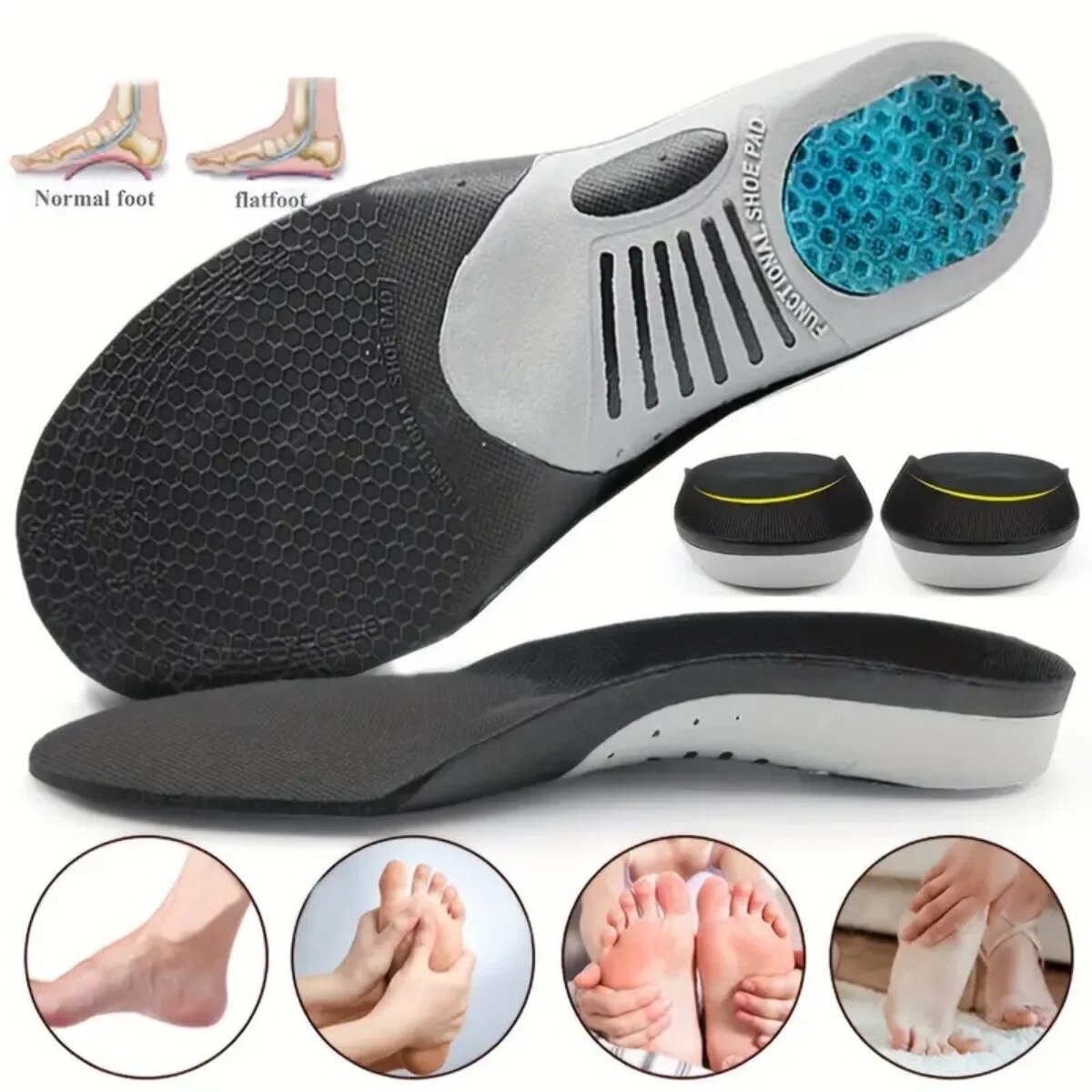 Sneakers Care - 1Pair Orthopedic Insoles Orthotics Flat Foot