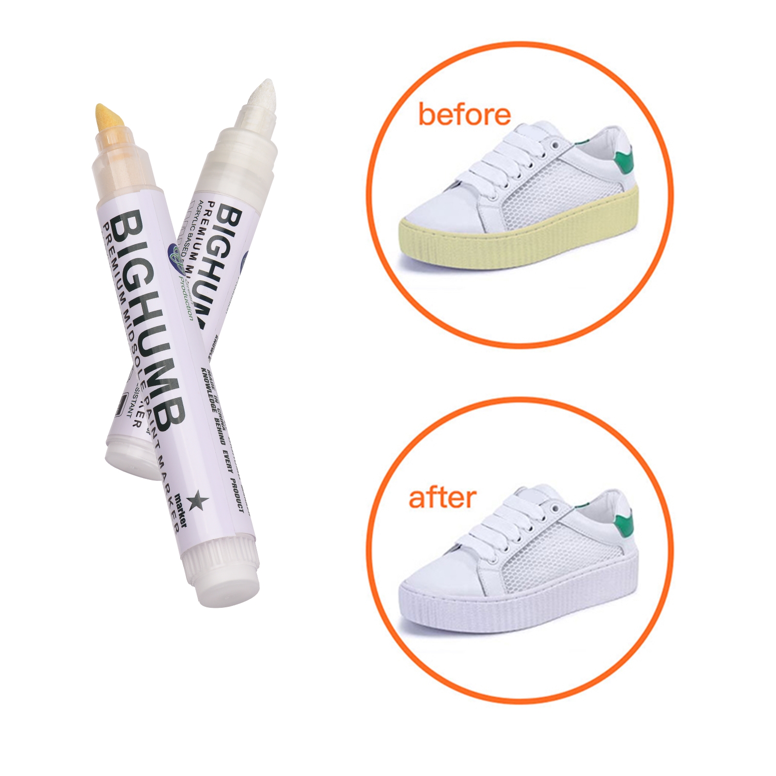 Sneaker Care Spray - Pen BIGTHUMB Premium Midsole Paint Marker