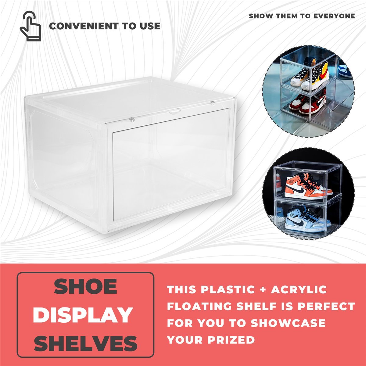 【STOCK】Magnetic Suction Sneake - đánh giá và giá Shoe Box Display