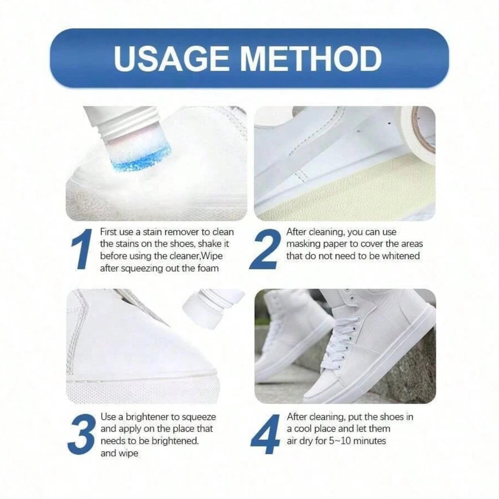 No-Wash Foam Shoes Cleaner 100 - đánh giá và giá Sneaker Care Spray