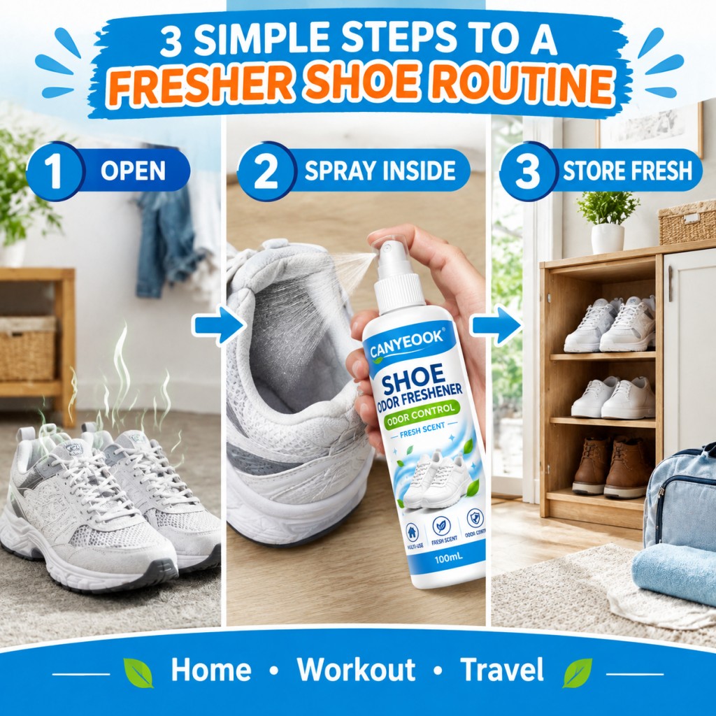 CANYEOOK Shoe Deodorant Spray  - đánh giá và giá Sneaker Care Spray