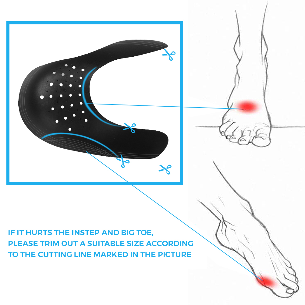 New 1 Pair Anti-Wrinkle Crease - đánh giá và giá Crease Protector Toe