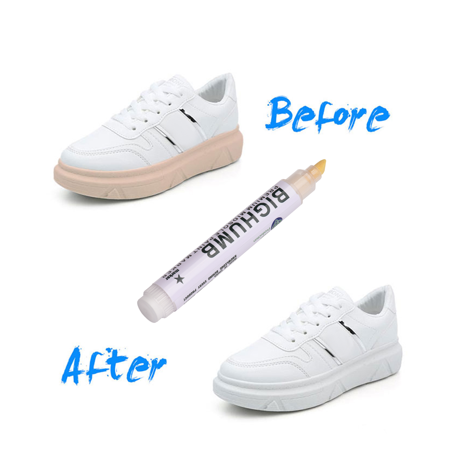 Pen BIGTHUMB Premium Midsole P - đánh giá và giá Sneaker Care Spray
